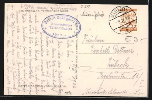 AK Terzerhaus, Berghütte und Umgebung