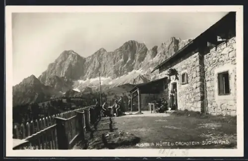AK Austria Hütte, Berghütte u. Dachstein-Süd-Wand