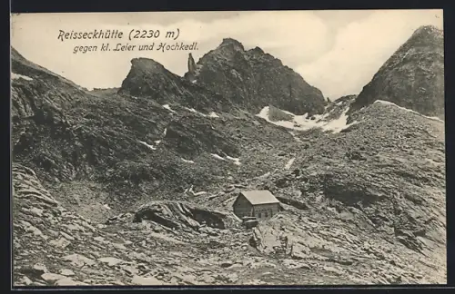 AK Reisseckhütte, Ortsansicht gegen kleine Leier und Hochkedl