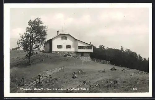 AK Hermann Rudolf Hütte am Schwarzwaldeck