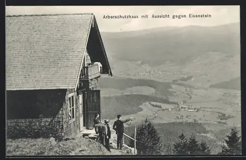 AK Arberschutzhaus, Blick gegen Eisenstein