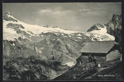 AK Neue Hüfihütte, Berghütte in den Alpen