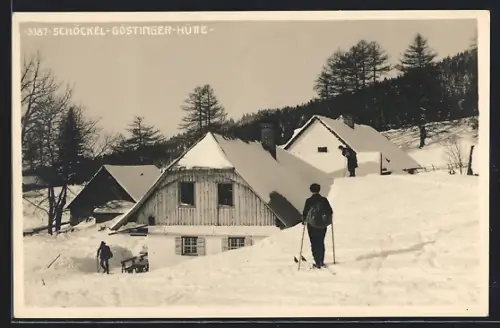 AK Göstinger Hütte am Schöckel im Winter