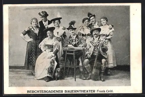 AK Berchtesgaden, Bauerntheater Frank Gritl, Trachtenkapelle