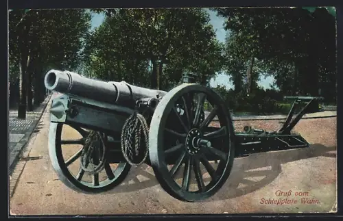 AK Köln-Wahn, Schiessplatz, Kanone