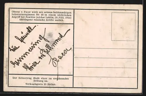 AK Soldaten des K.u.K. Infanterie-Regiment Rohr Nr. 48 im Sturmangriff