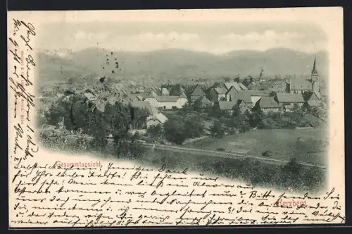 AK Herzberg / Harz, Ortspanorama