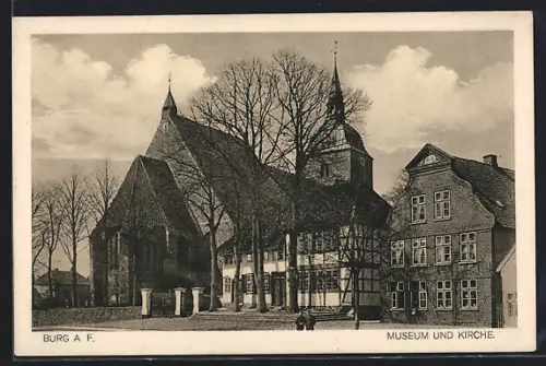 AK Burg a. F., Museum, Kirche