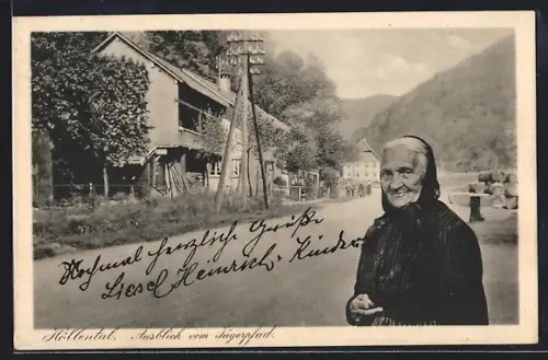 AK Höllental / Schwarzwald, Ausblick vom Jägerpfad