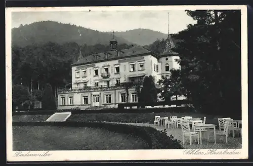 AK Badenweiler, Hotel Schloss Hausbaden