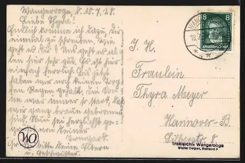 AK Wangerooge, Partie am Strand