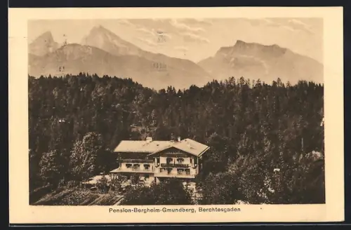AK Berchtesgaden, Pension Bergheim Gmundberg