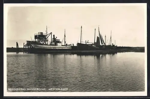 AK Wangerooge, Schiffe am Westanleger