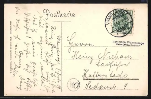 AK Wangerooge, Dampfer Wangerooge