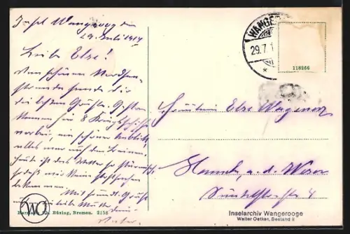 AK Wangeroog, Strand mit Giftbude