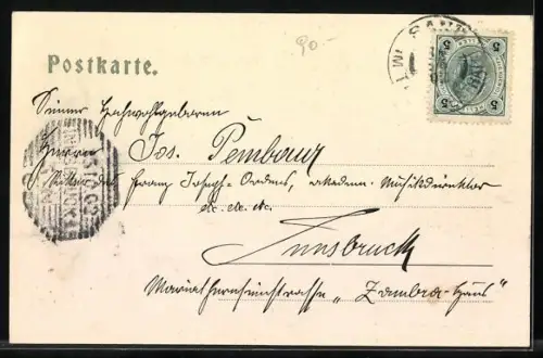 AK Bruneck, Blick auf das Schloss