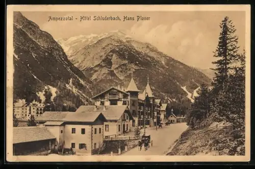 AK Schluderbach, Hotel Schluderbach von H. Ploner