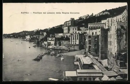 AK Napoli, Posilippo dal palazzo della Regina Giovanna