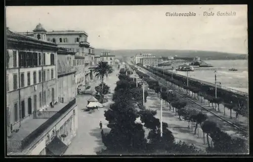 AK Civitavecchia, Strassenpartie: Viale Garibaldi