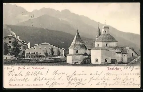 AK Innichen, Partie an der Grabkapelle