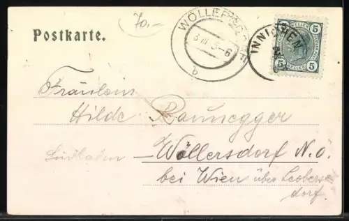 AK Innichen, Partie an der Grabkapelle