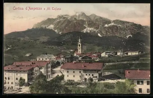 AK Cortina d`Ampezzo, Vedute Generale e Mt. Tofana