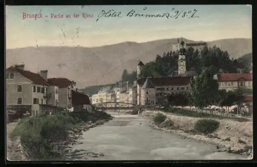 AK Bruneck, Partie an der Rienz