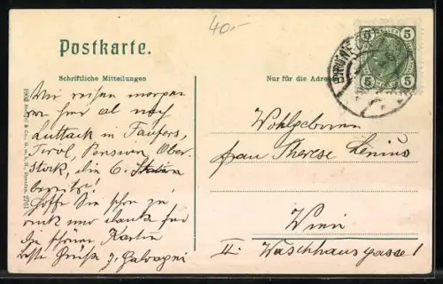 AK Bruneck, Partie an der Rienz