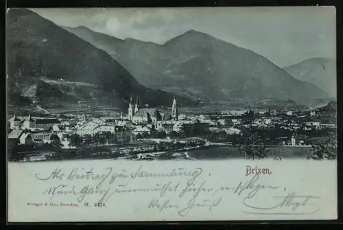 Mondschein-AK Brixen, Panorama