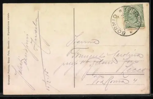 AK Giogo dello Stelvio, Hotel Ferdinandshöhe, Confine Italo-Austro-Svizzero