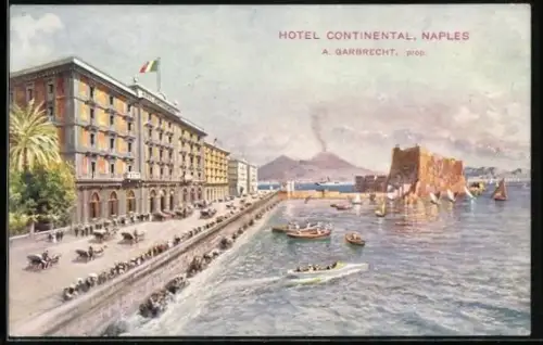 Künstler-AK Napoli, Hotel Continental