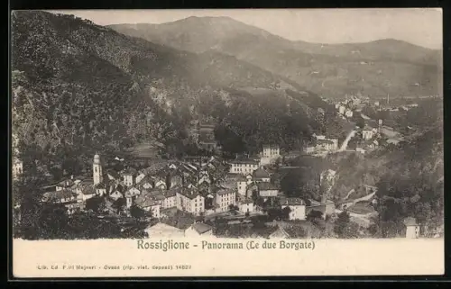 AK Rossiglione, Panorama (Le due Borgate)