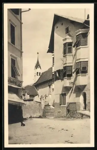 AK Klausen, Ortspartie mit Blick auf Kirchturm