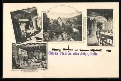 AK Chiusa d`Isarco, Burg mit Innenansichten