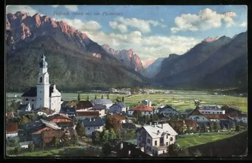 AK Toblach im Pustertal, Ortsansicht mit Umgebung