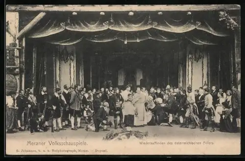 AK Meran, Volksschauspiele, Wiederauffindung des österreichischen Adlers