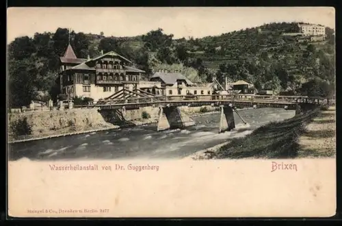 AK Brixen, Wasserheilanstalt von Dr. Guggenberg