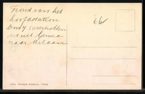 AK Genova, Piazza Acquaverde e Monumento a C. Colombo