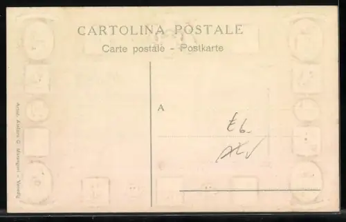 AK Verona, Piazze delle Erbe, Venezia, Monumento Garibaldi, Monumento Colleoni