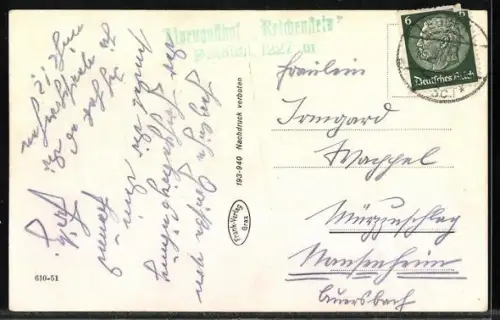 AK Reichensteinhütte /Steiermark, Hütte mit Eisenerzer Reichenstein