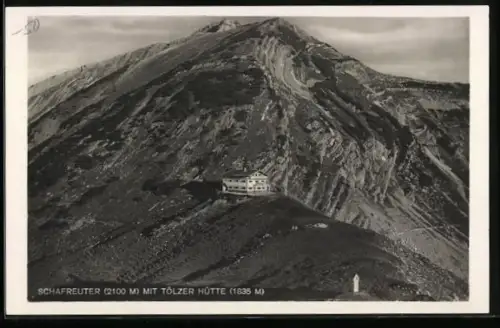 AK Tölzer Hütte, Schafreuter mit Tölzer Hütte