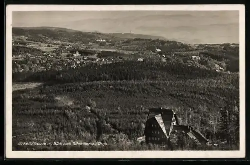 AK Zackelfallbaude, Blick nach Schreiberhau