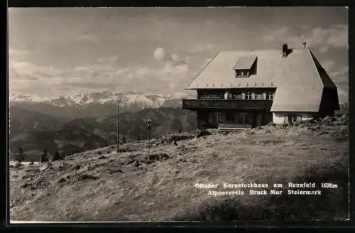 AK Ottokar Kernstockhaus am Rennfeld, Berghütte des Alpenverein Bruck Mur