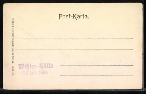 AK Richterhütte, Richterhütte gegen den Windbachthalkopf