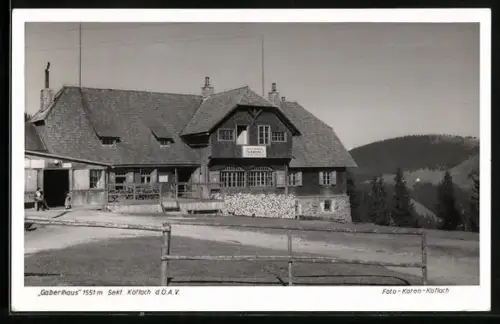 AK Gablerhaus, Totalansicht der Berghütte