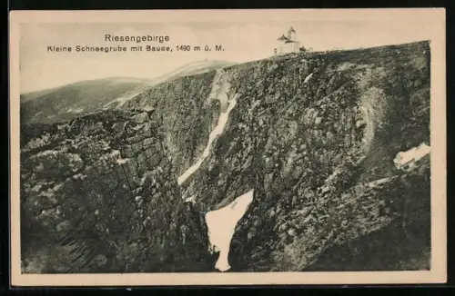 AK Baude bei der Kleinen Schneegrube, Kleine Schneegrube mit Baude