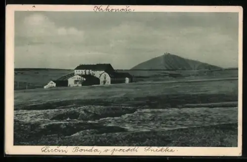 AK Wiesenbaude /Riesengebirge, Eingang zum Weisswassergrund