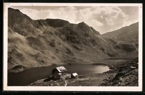 AK Ignaz Mattishütte a. Giglachsee, Giglachsee mit Bergpanorama