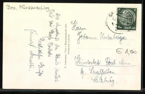 AK Graf Meranhaus auf der Hohen Veitsch