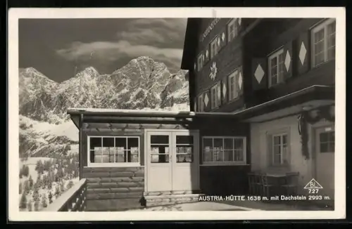 AK Austria-Hütte mit Dachstein